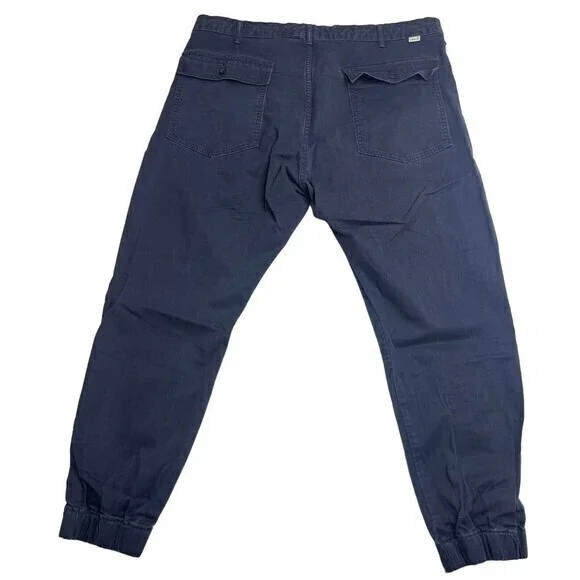 Levis Strauss Co Jogger Pants Unisex 38x27 Dark Blue Drawstring Waist Cotton - Picture 8 of 8